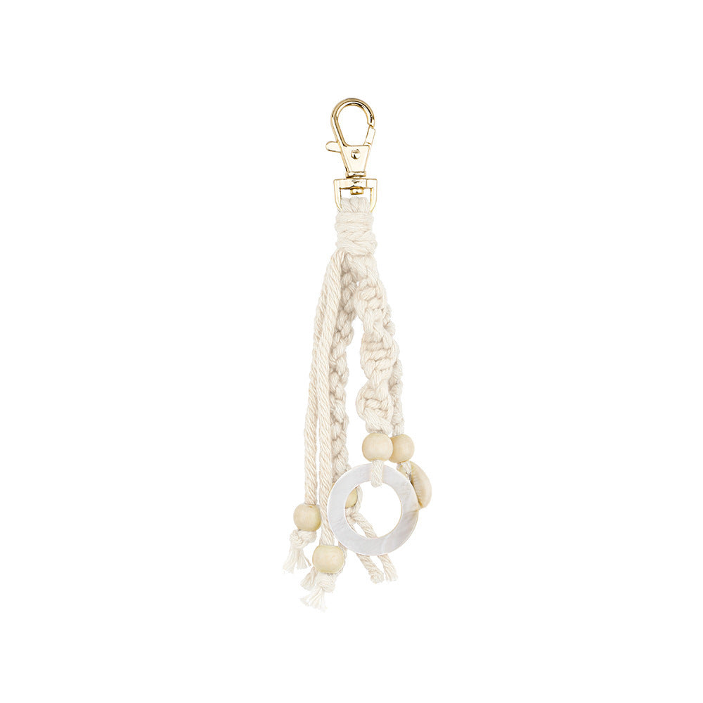Wholesale Bohemian Tassel Pendant Hand Woven Fashionable Versatile Keychains